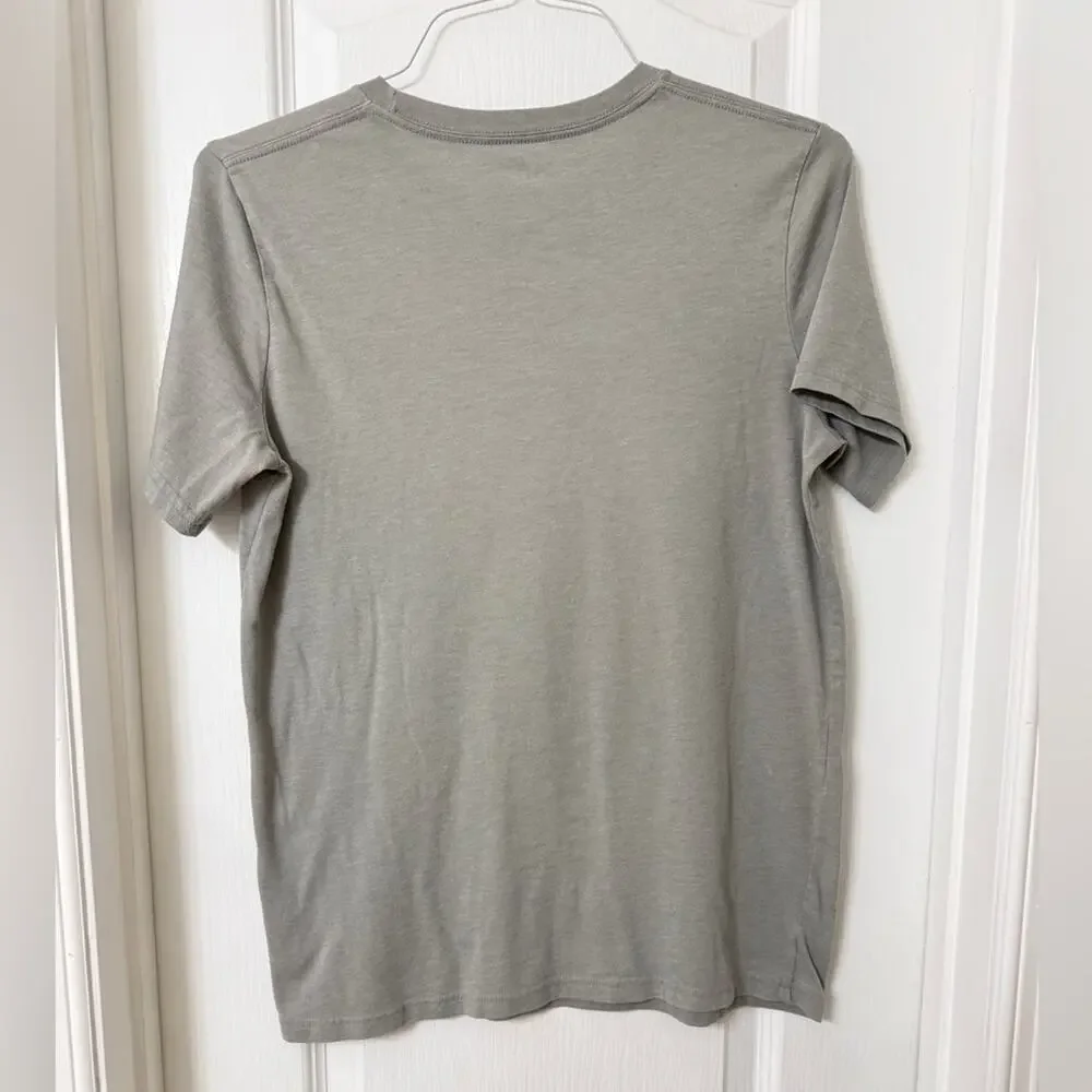 Adidas Men's Logo Tee Shirt grey heather Size M